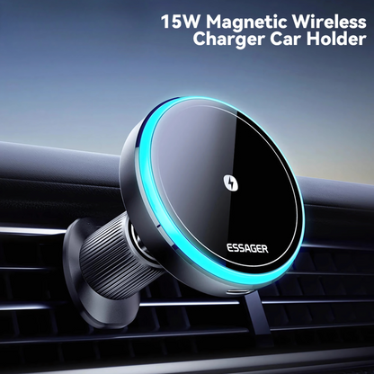 LED Magnetic Car Phone Holder/Charger